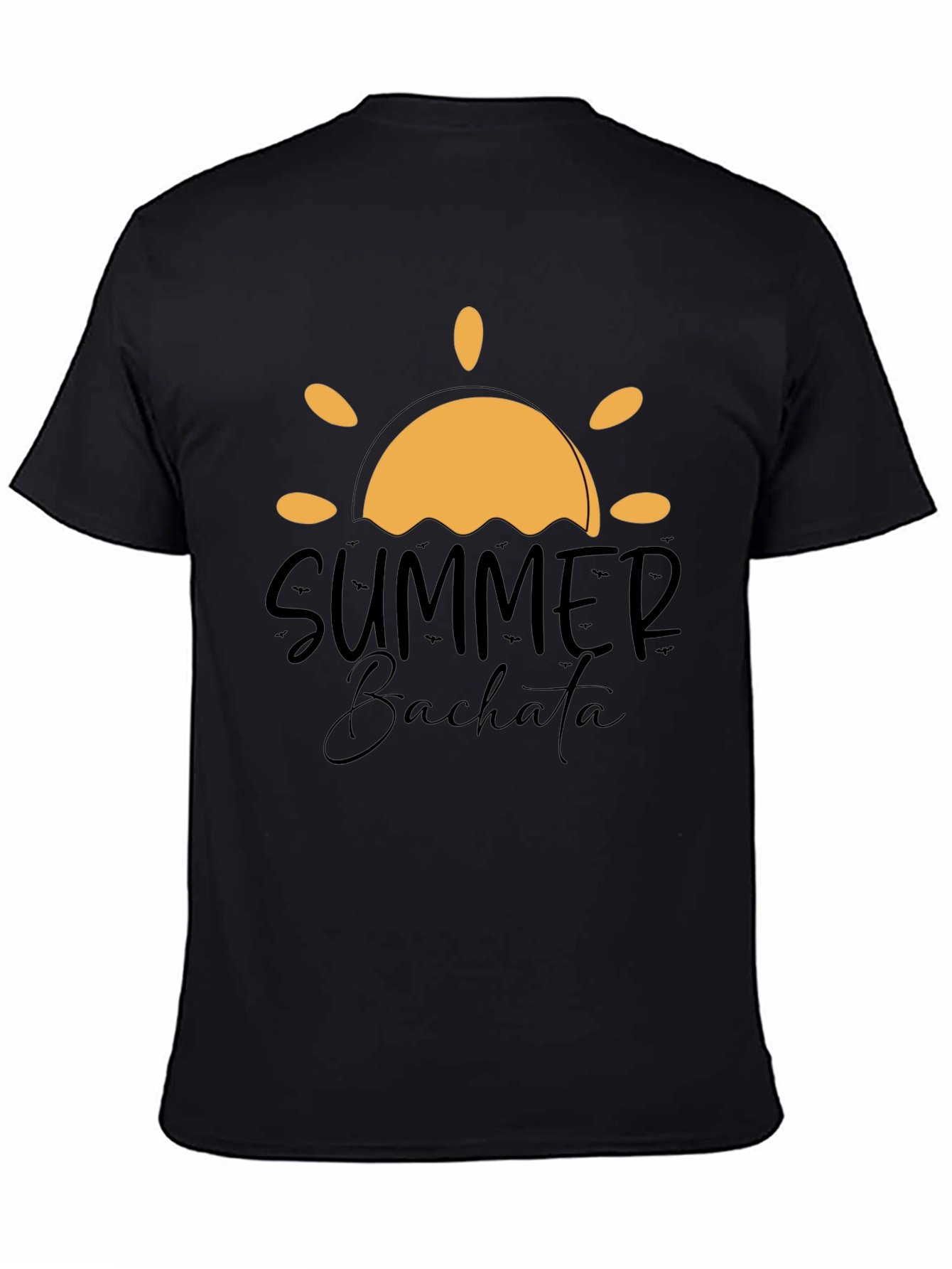 Summer Bachata Graphic Tee - Stylish Black T-Shirt
