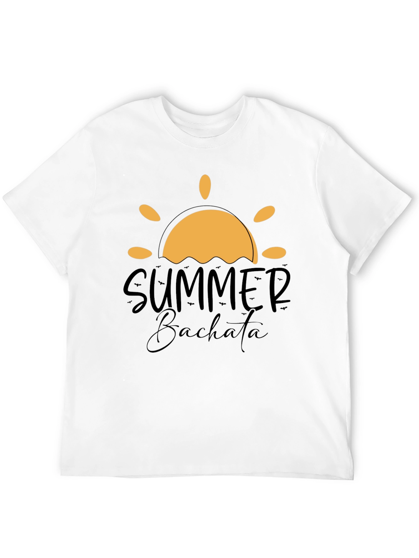 Summer Bachata Graphic Tee - Stylish Black T-Shirt