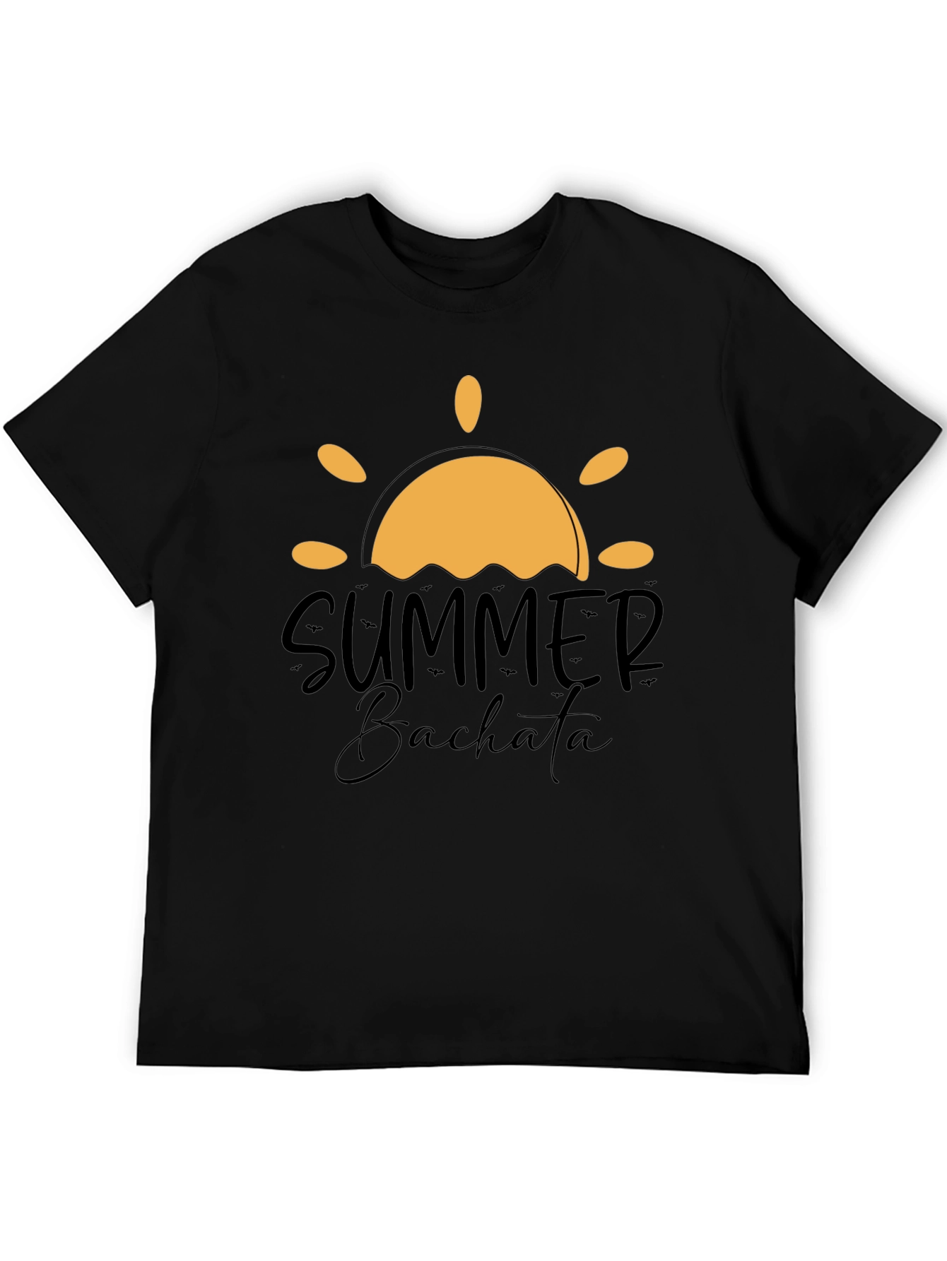 Summer Bachata Graphic Tee - Stylish Black T-Shirt