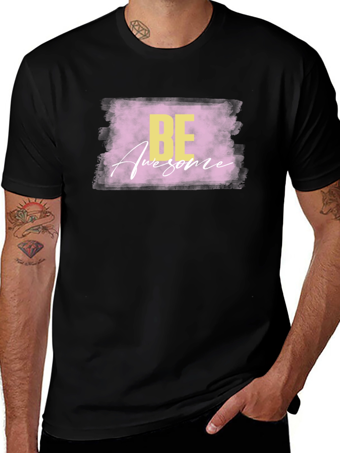 Be Awesome T-Shirt - Stylish Graphic Tee