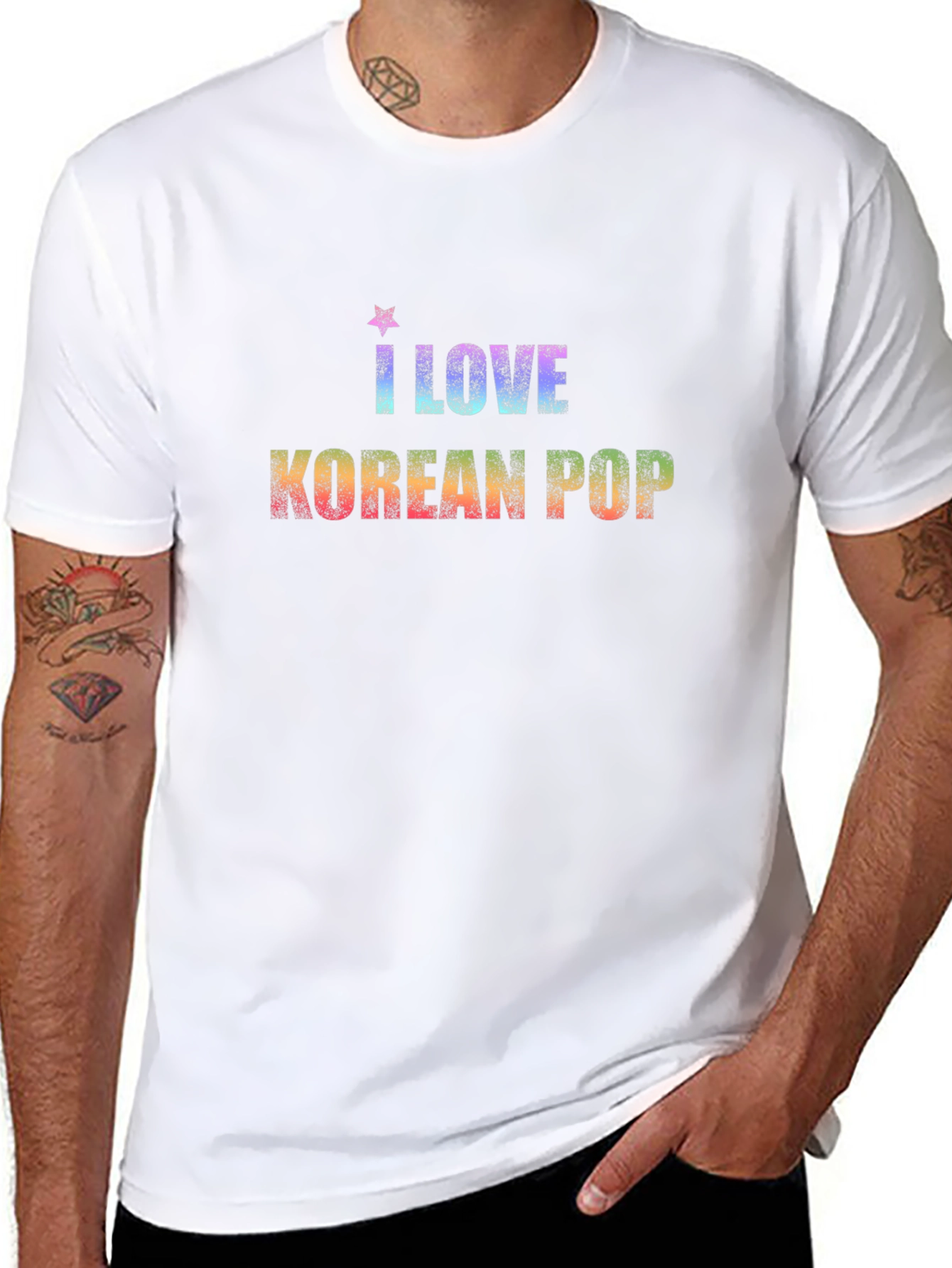 I Love Korean Pop Graphic T-Shirt