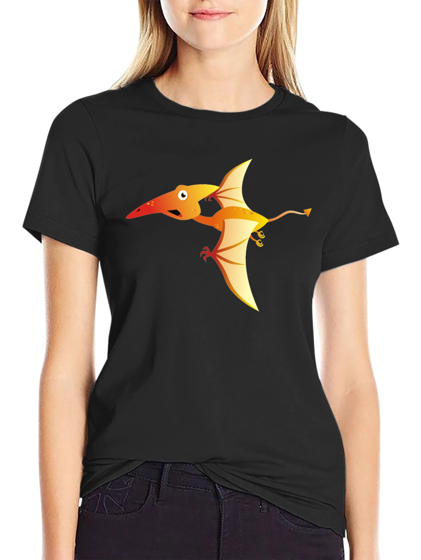Cartoon Pterodactyl Graphic Tee