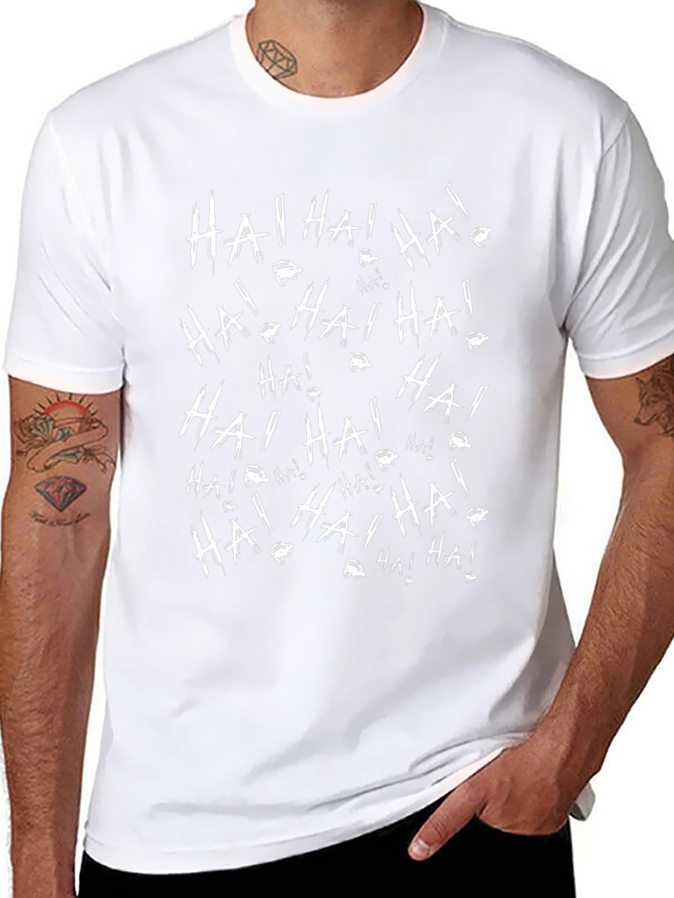 Joker HA! HA! Graphic Print Black T-Shirt