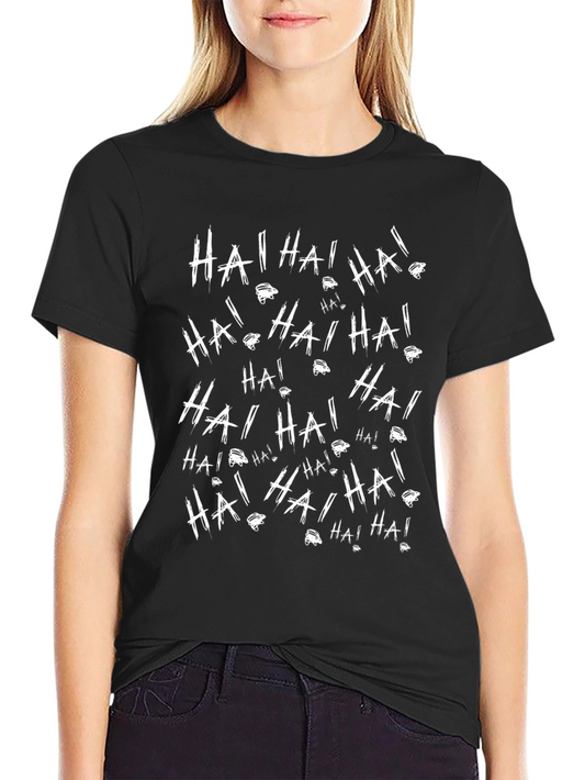 Joker HA! HA! Graphic Print Black T-Shirt
