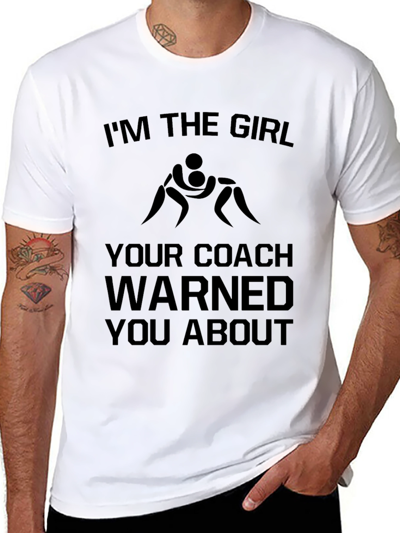 Wrestling Girl T-Shirt - Coach Warned You About!
