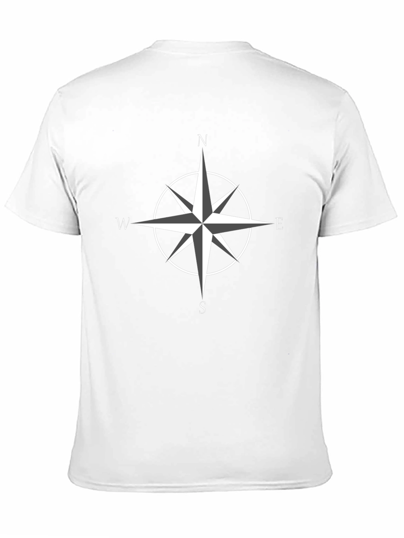 Compass Rose Graphic T-Shirt - Black