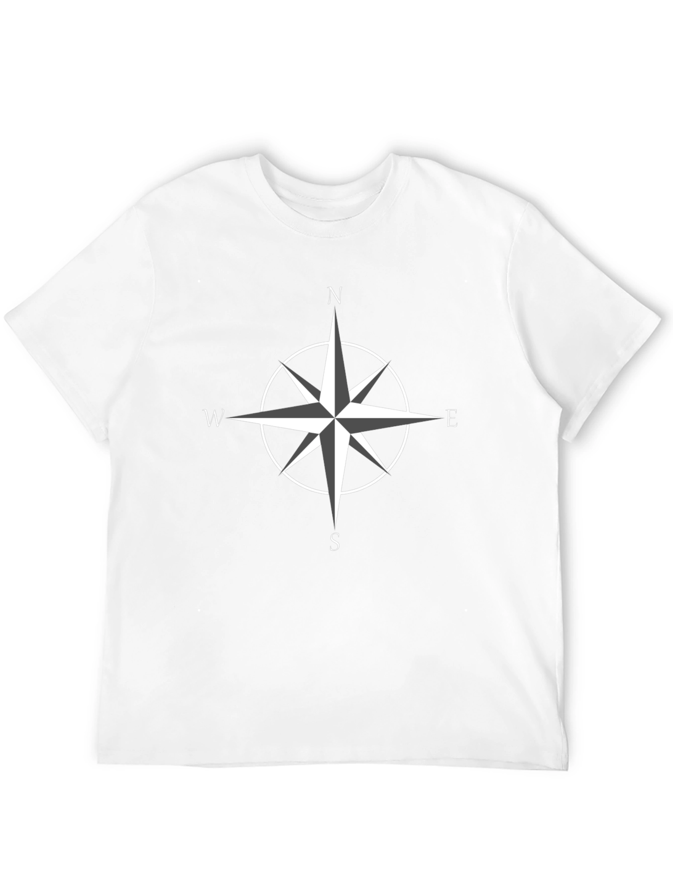 Compass Rose Graphic T-Shirt - Black
