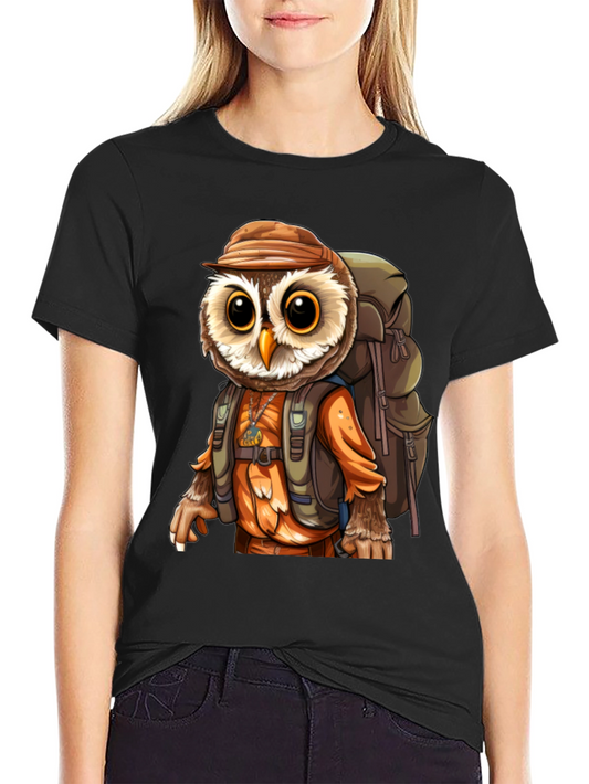 Owl Hiker T-Shirt - Black