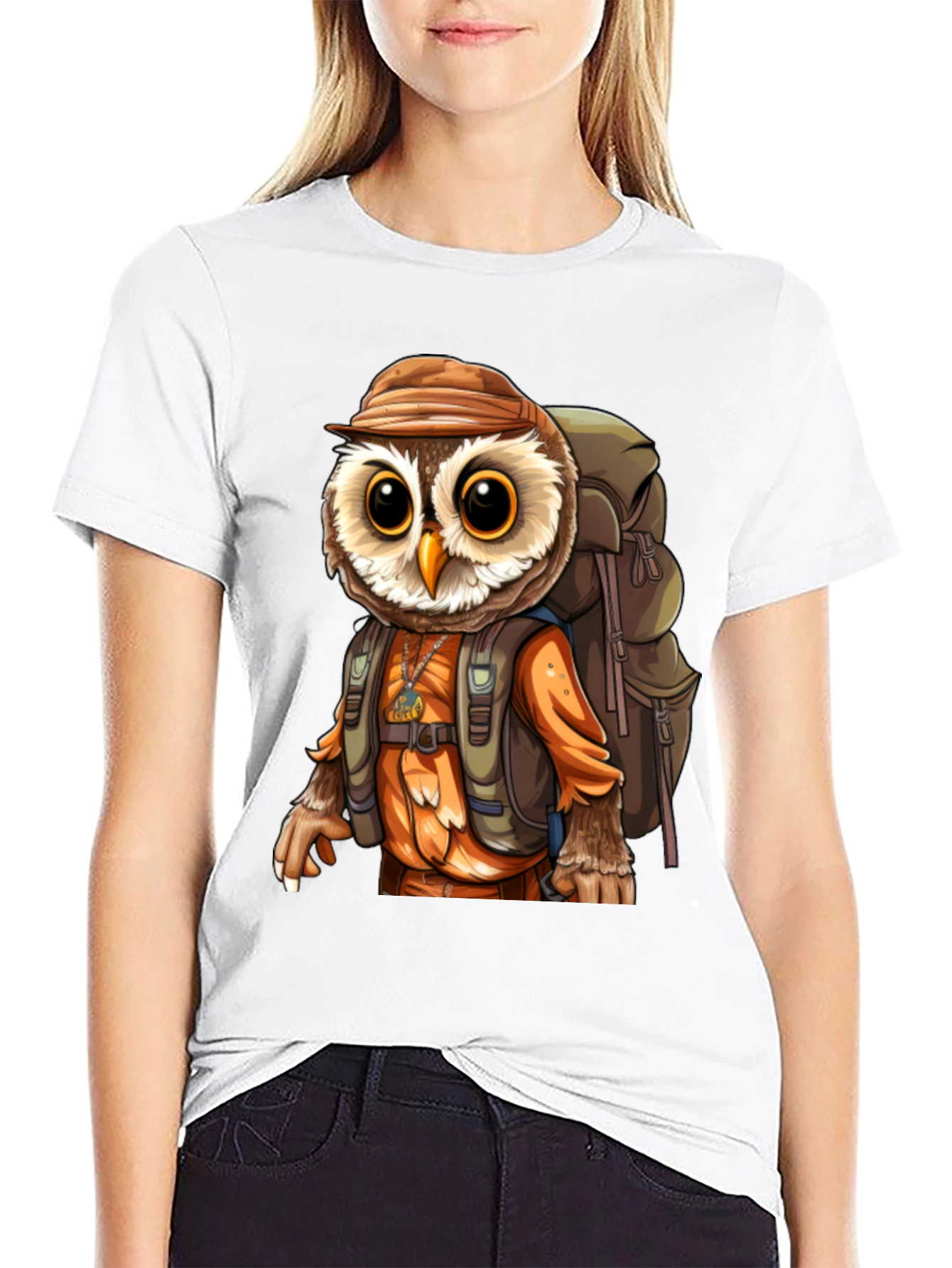 Owl Hiker T-Shirt - Black