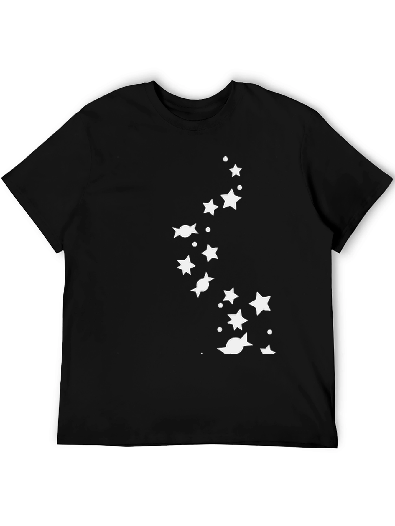 Starry Night Mens Black Graphic Tee