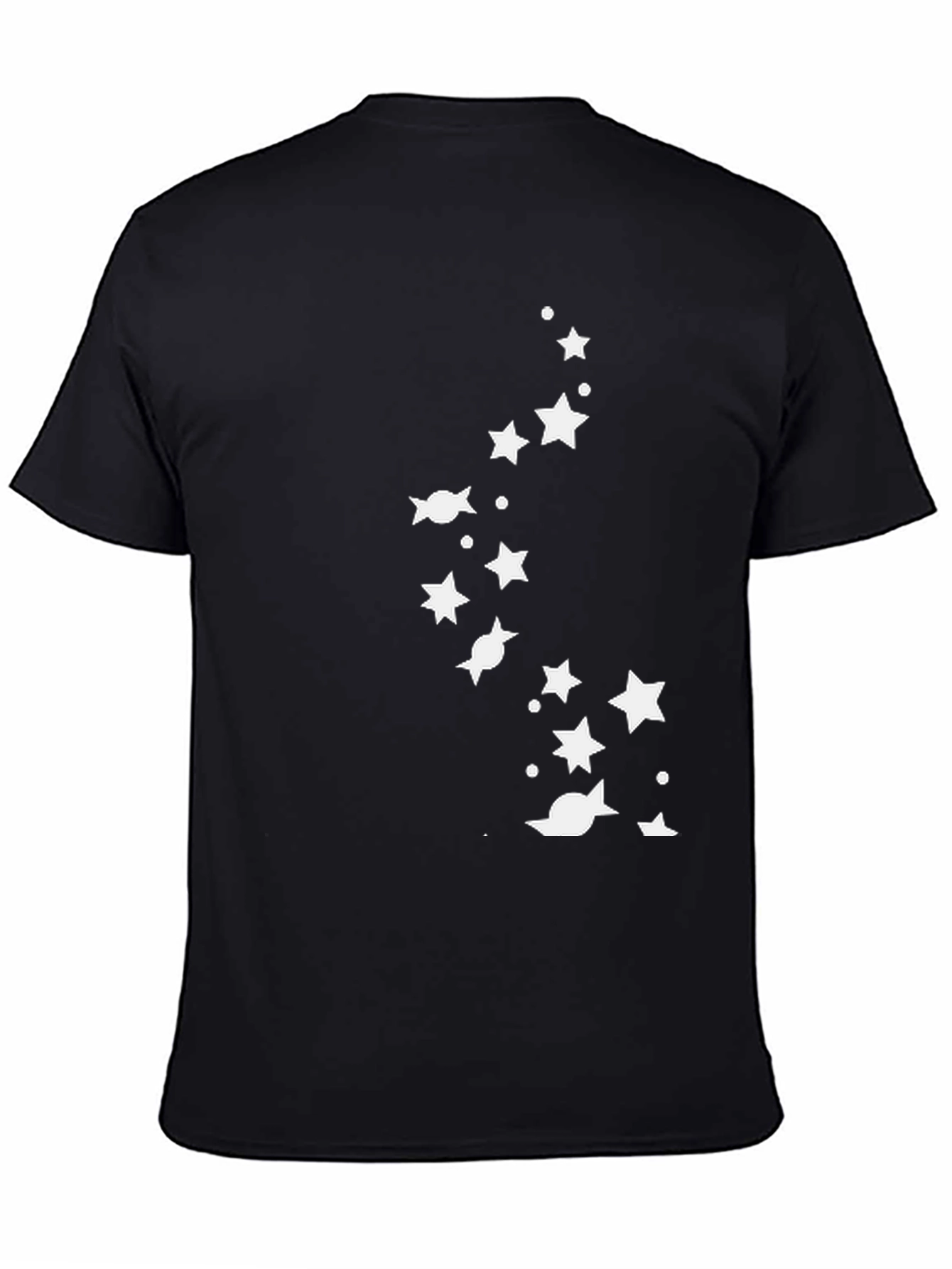 Starry Night Mens Black Graphic Tee
