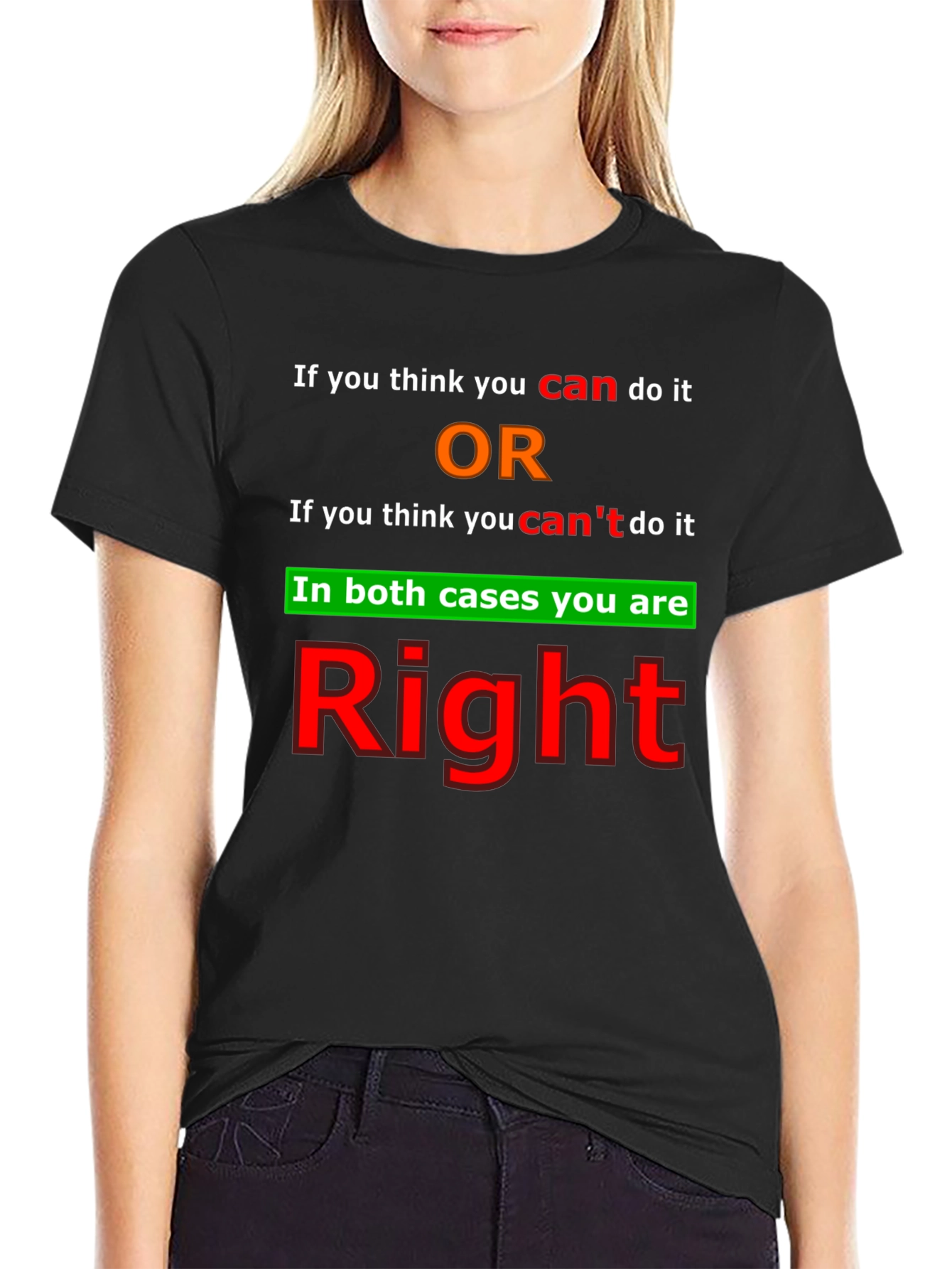 Motivational T-Shirt - Positive Thinking
