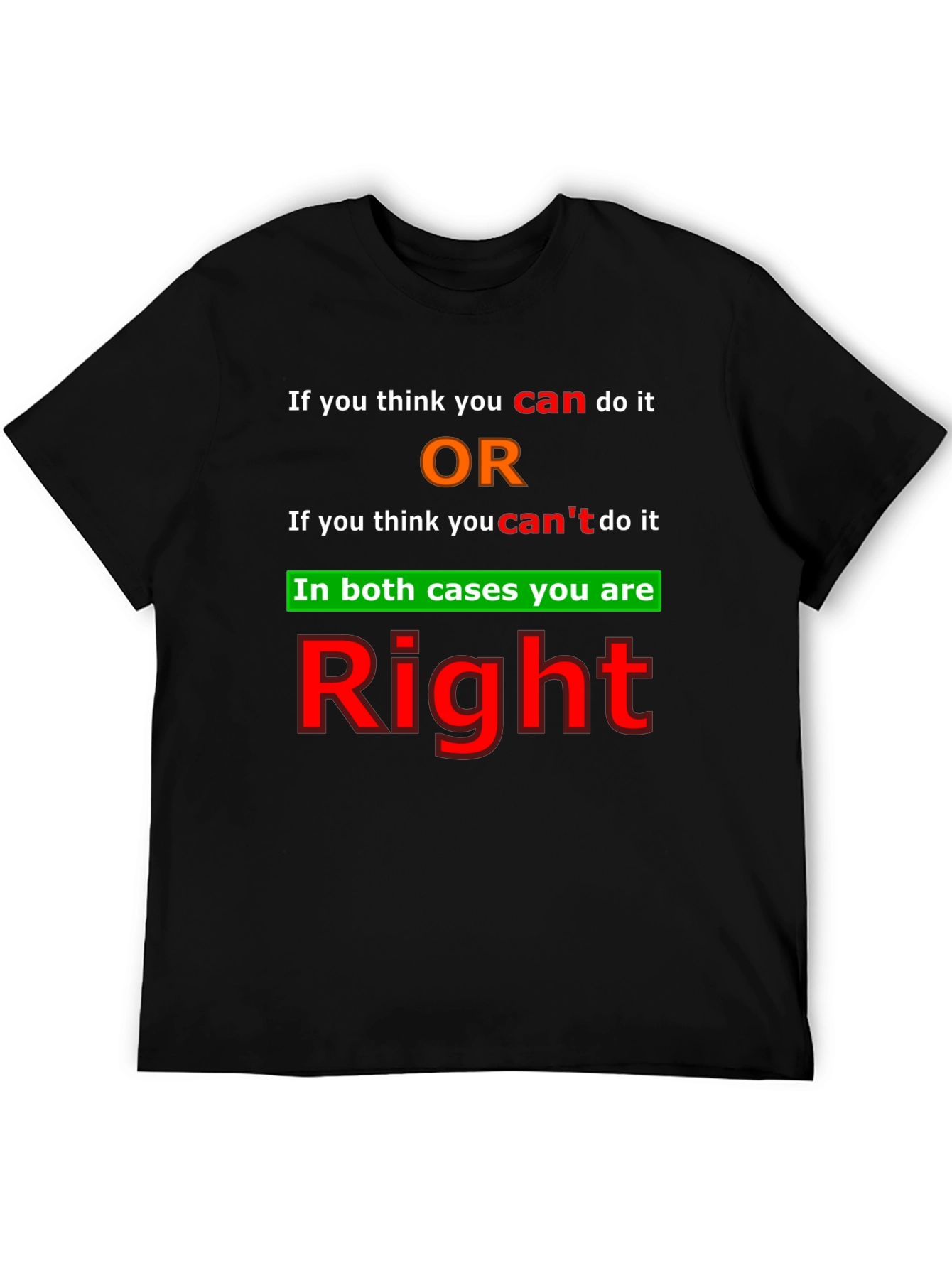 Motivational T-Shirt - Positive Thinking
