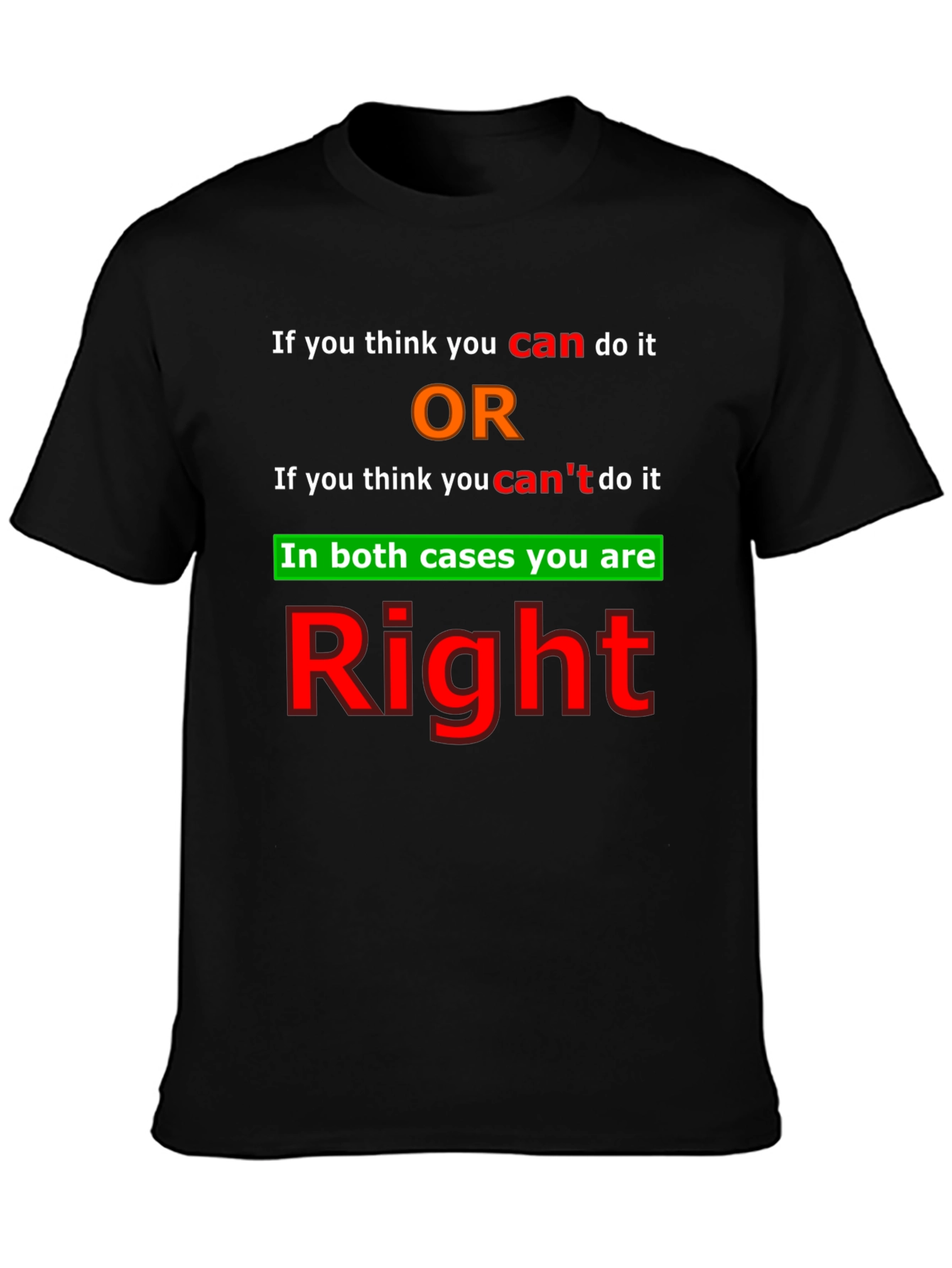Motivational T-Shirt - Positive Thinking