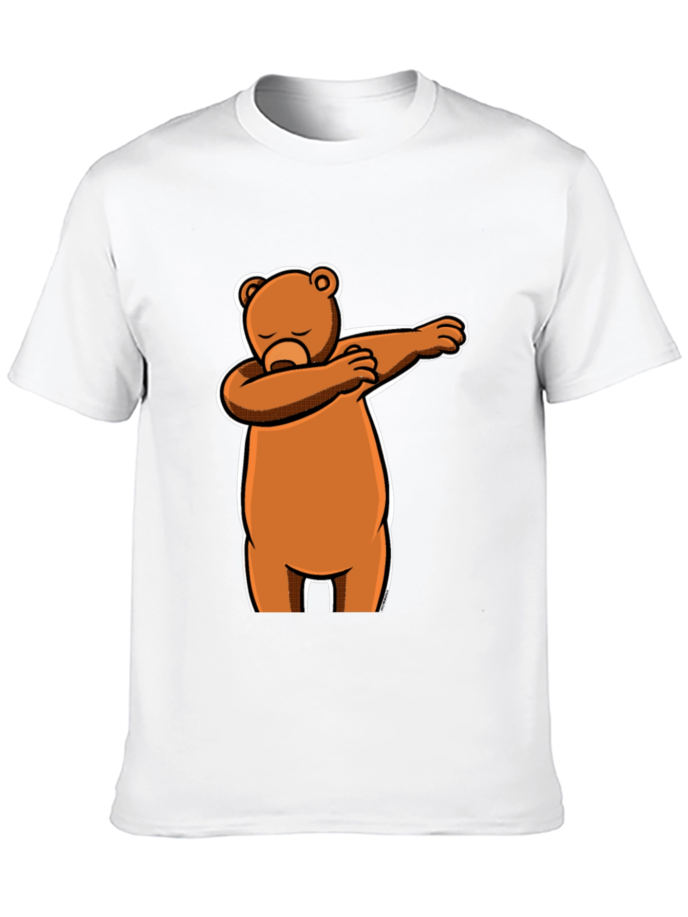 Dabbing Bear Black T-Shirt - Fun Cartoon Graphic Tee