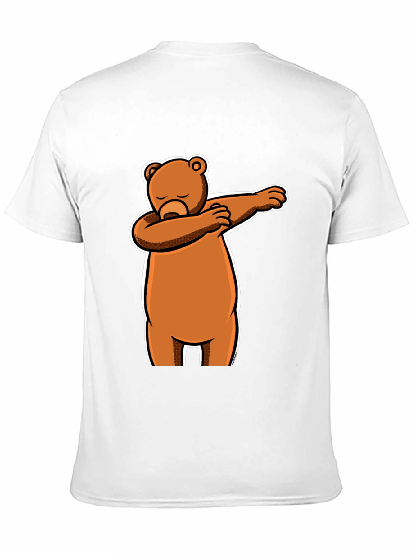 Dabbing Bear Black T-Shirt - Fun Cartoon Graphic Tee