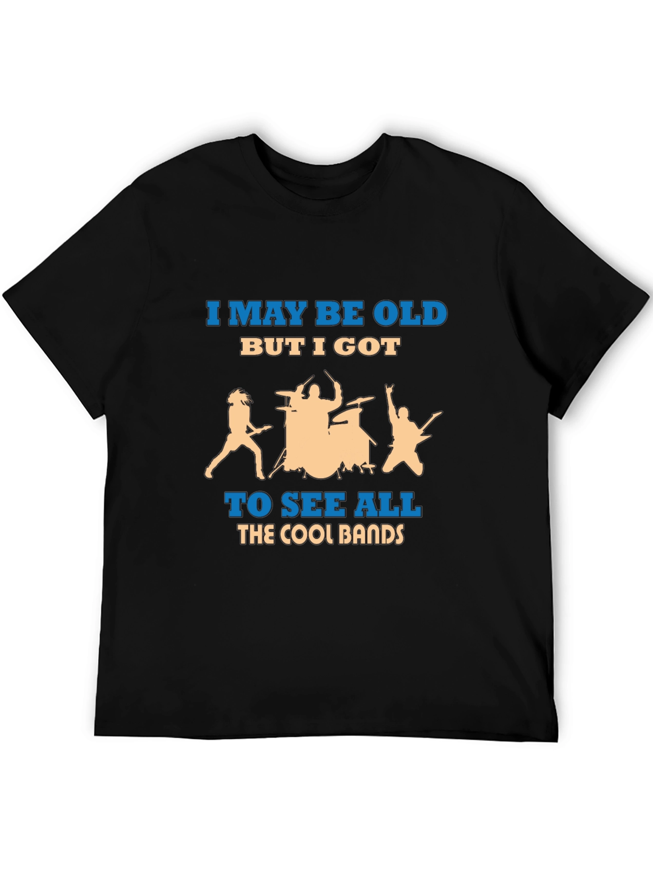I May Be Old Cool Bands Graphic Tee