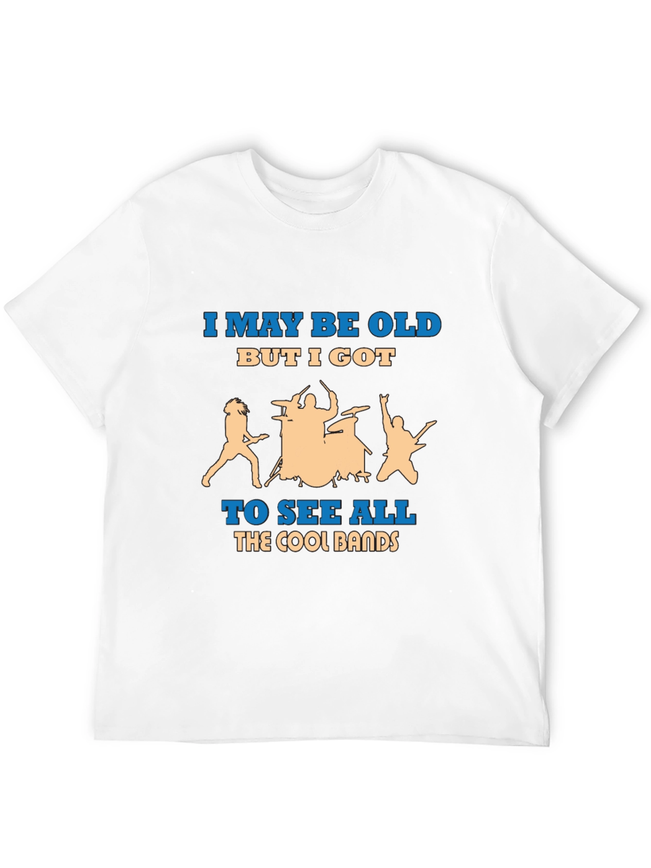 I May Be Old Cool Bands Graphic Tee