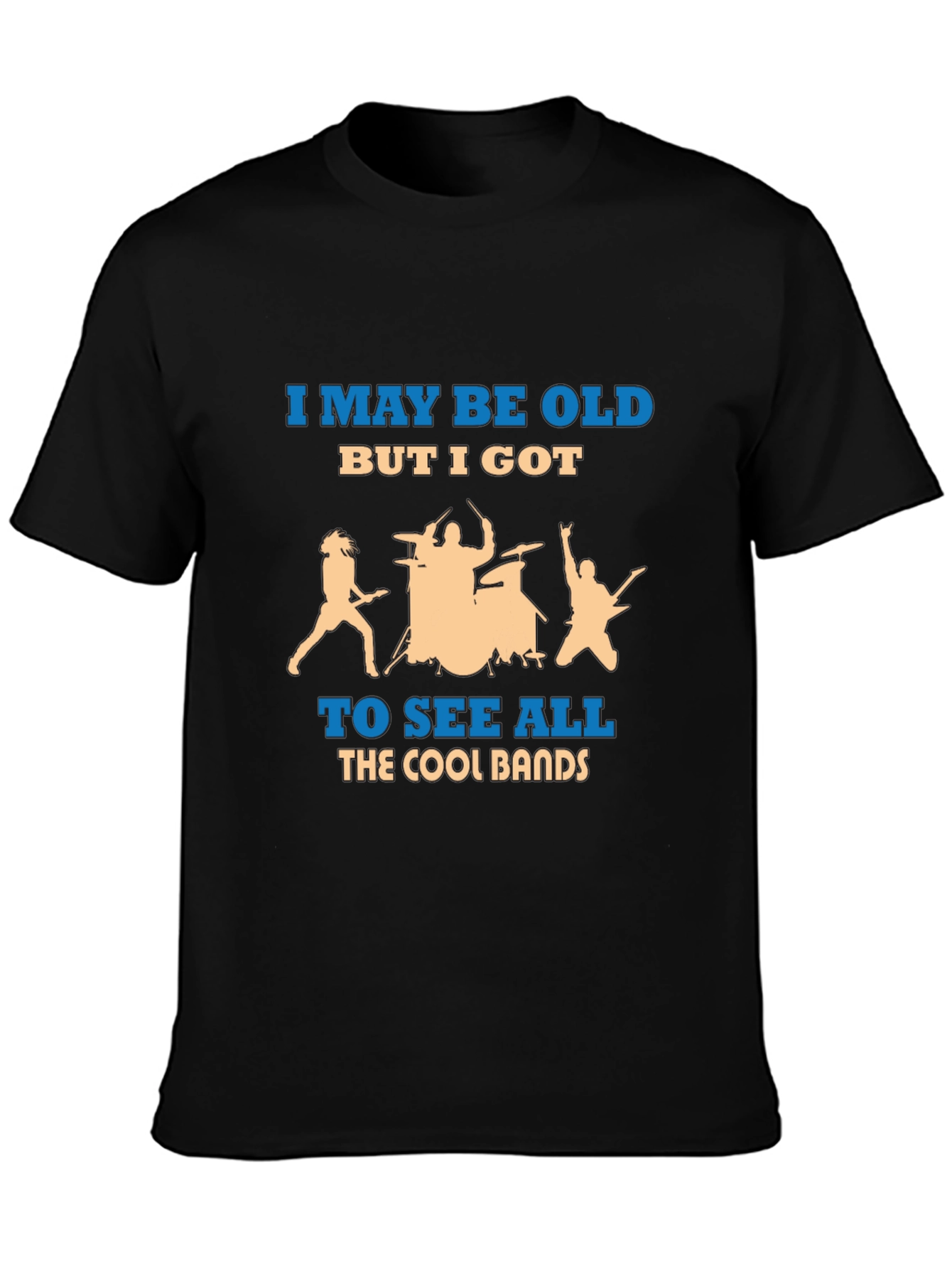 I May Be Old Cool Bands Graphic Tee