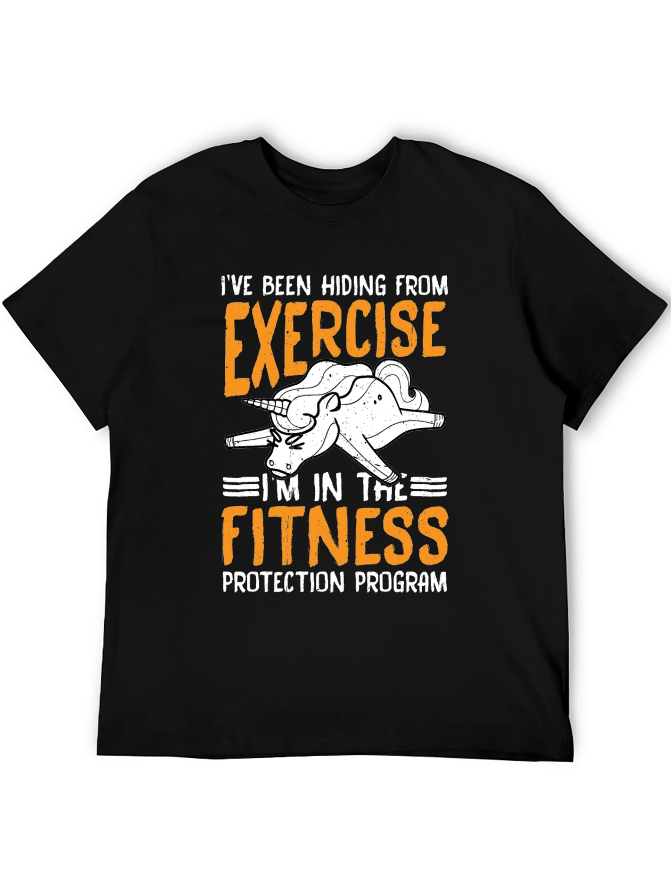 Funny Exercise Protection Program Unicorn T-Shirt
