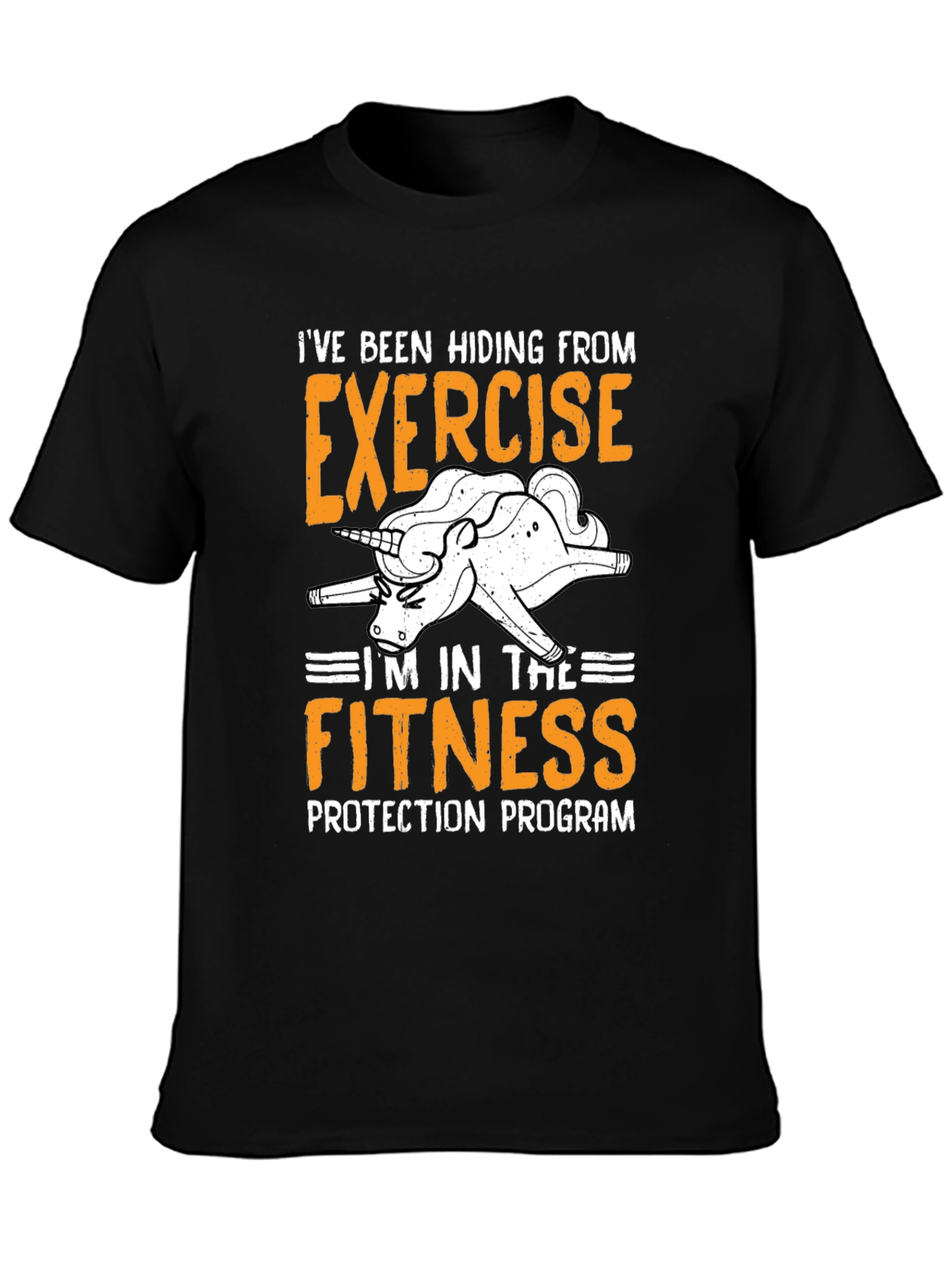 Funny Exercise Protection Program Unicorn T-Shirt
