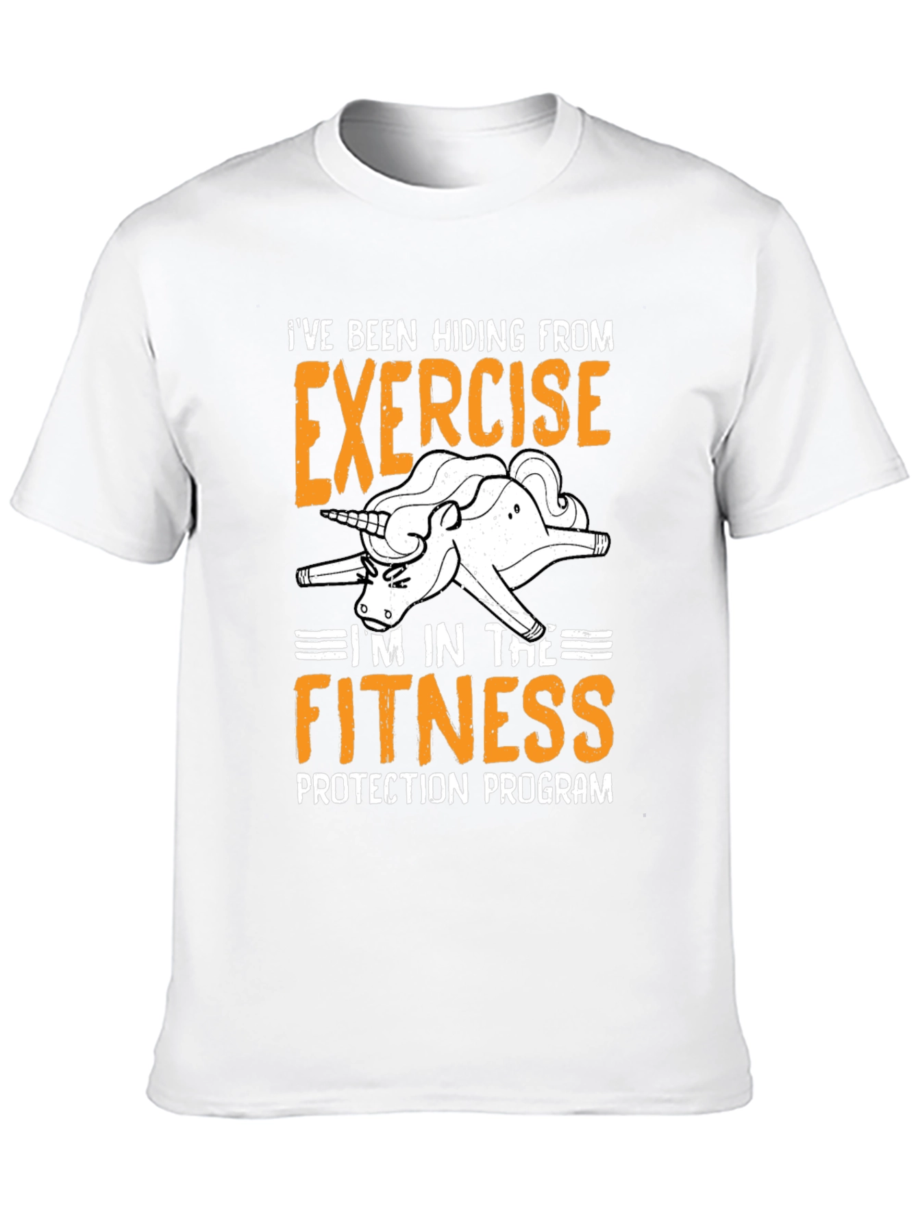 Funny Exercise Protection Program Unicorn T-Shirt