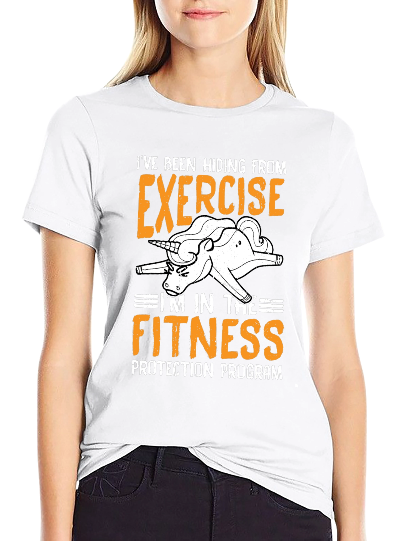 Funny Exercise Protection Program Unicorn T-Shirt