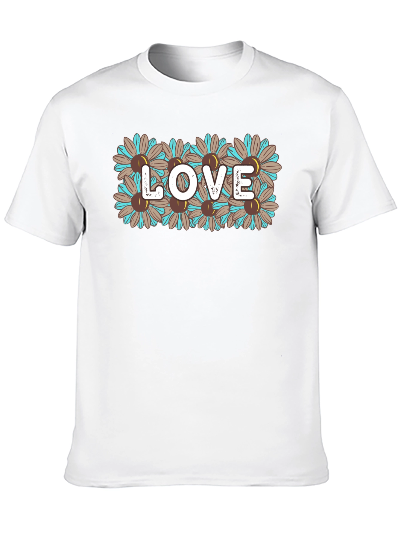 Floral LOVE Graphic Tee - Stylish & Unique