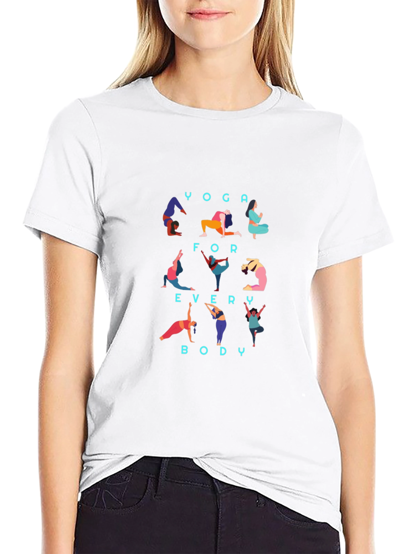 Yoga for Every Body Black T-Shirt