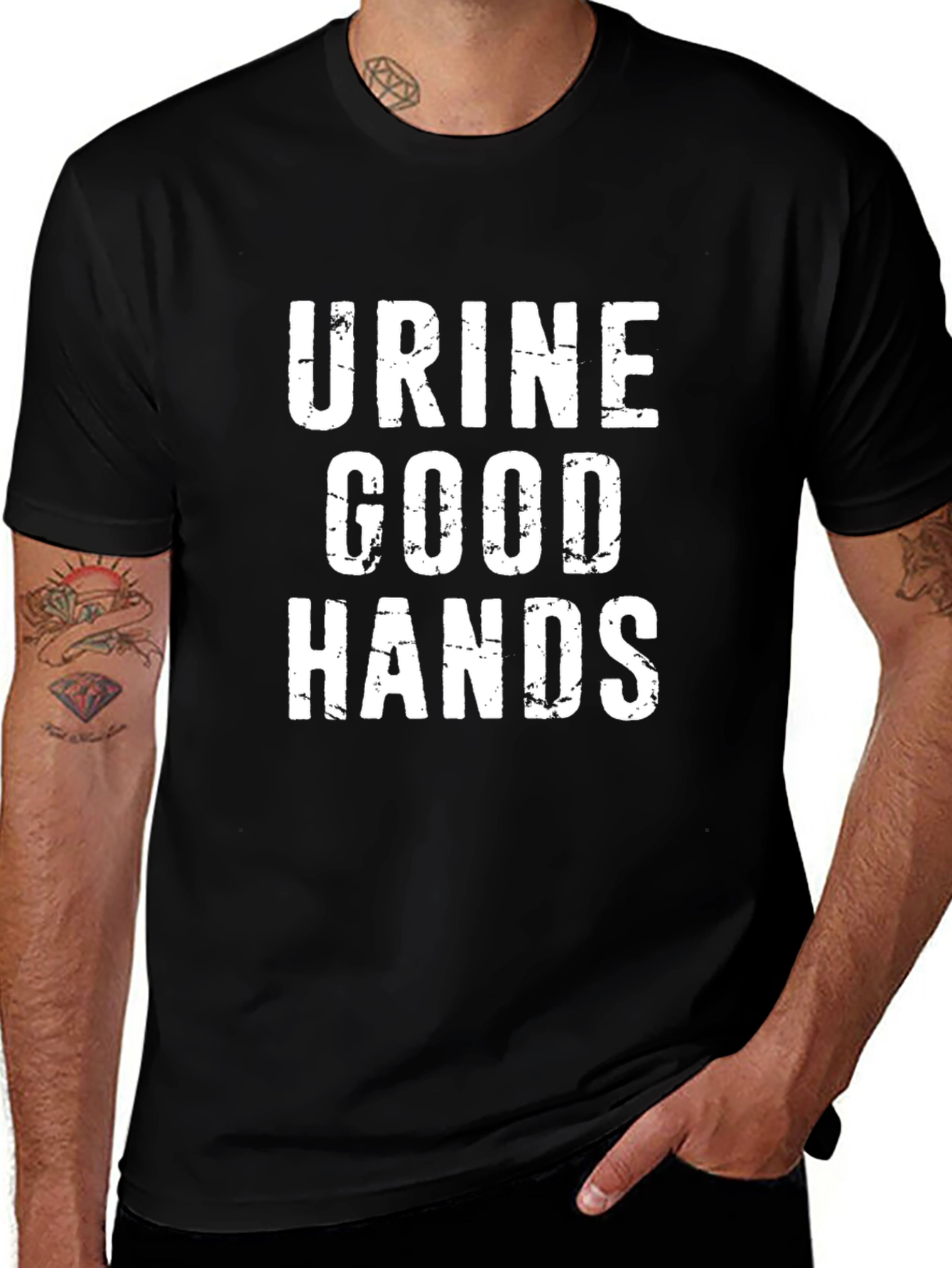 Funny Graphic T-Shirt - Urine Good Hands Tee