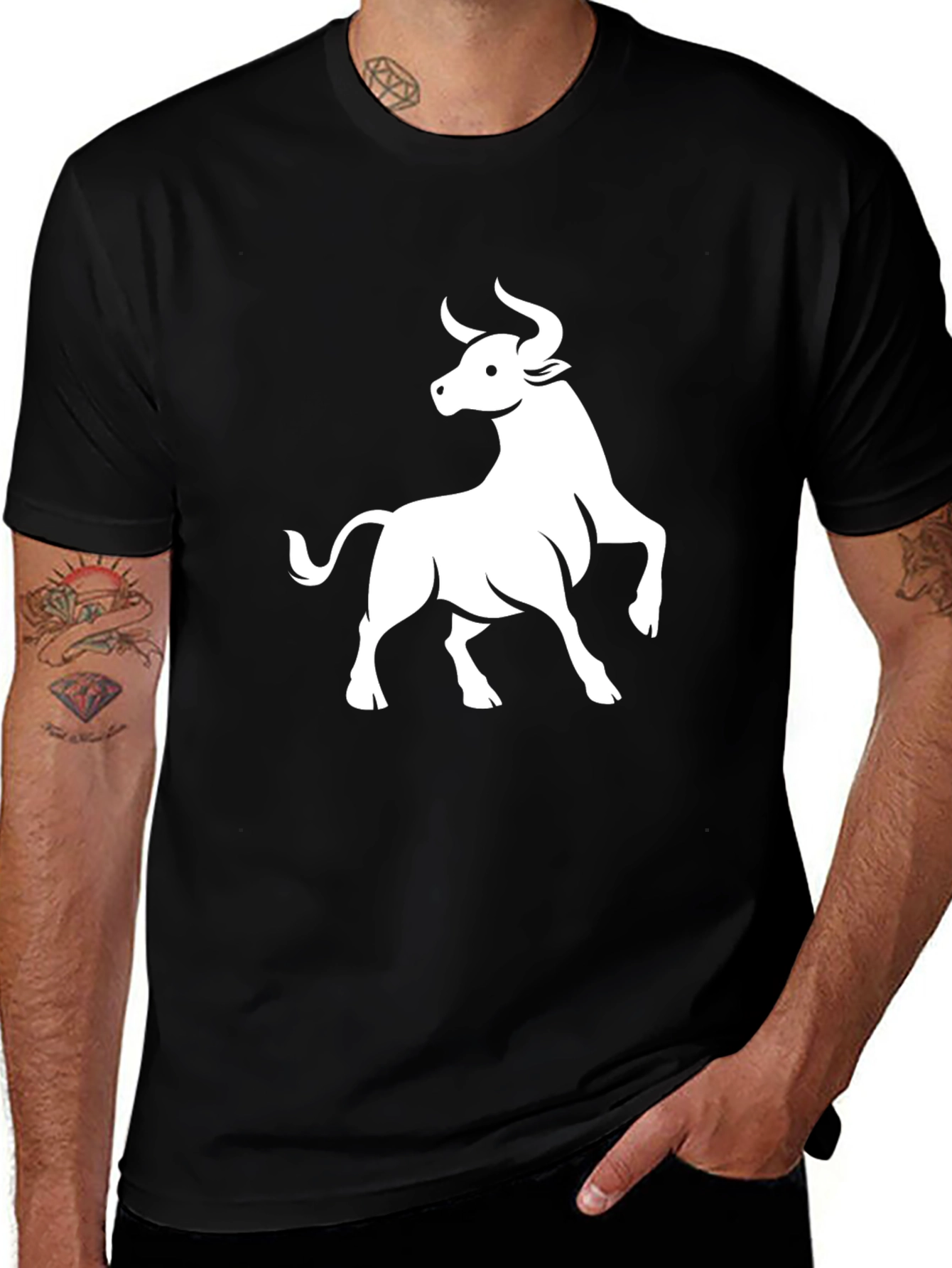 Taurus Graphic Tee - Black