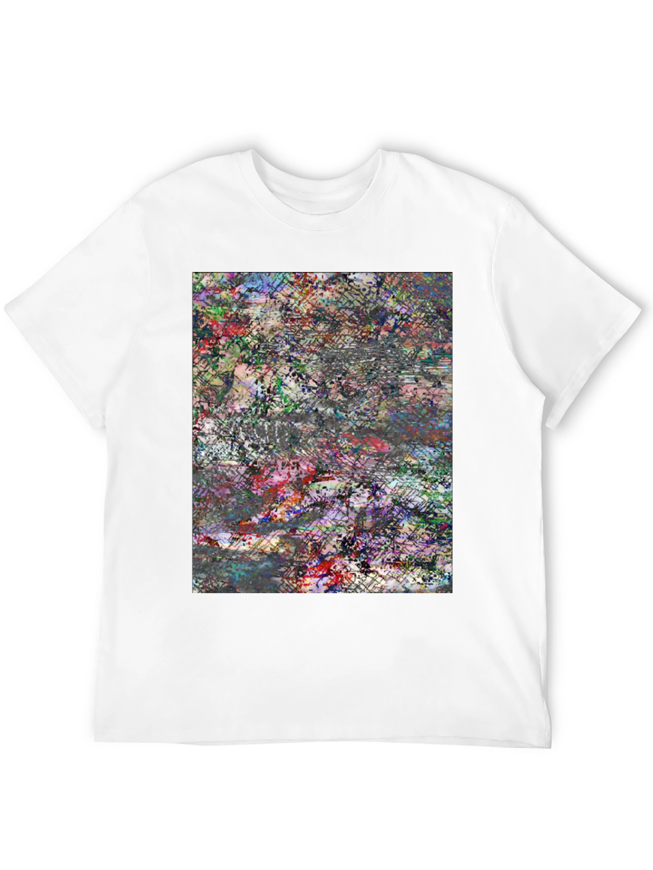 Abstract Art Black T-Shirt: Bold Modern Graphic Tee