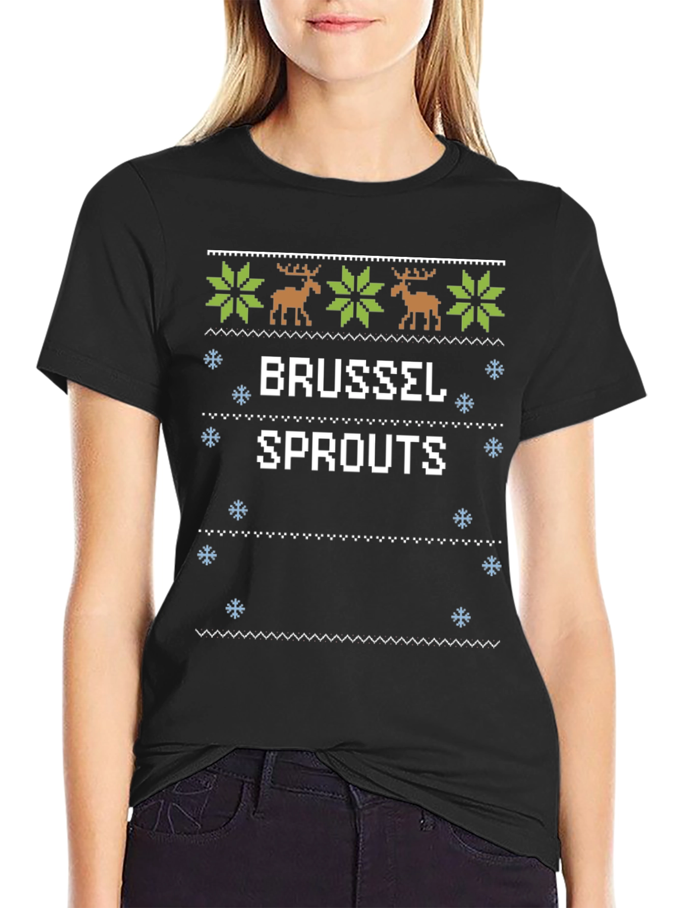 Brussels Sprouts Christmas Sweater T-Shirt