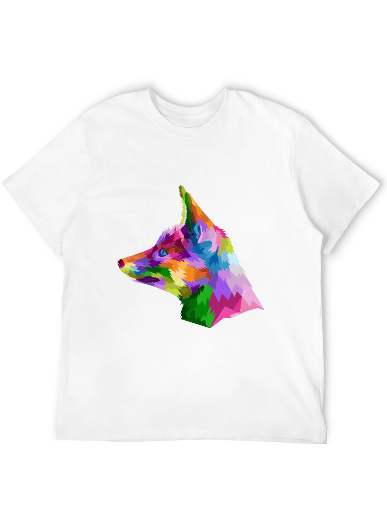 Geometric Fox Head T-Shirt
