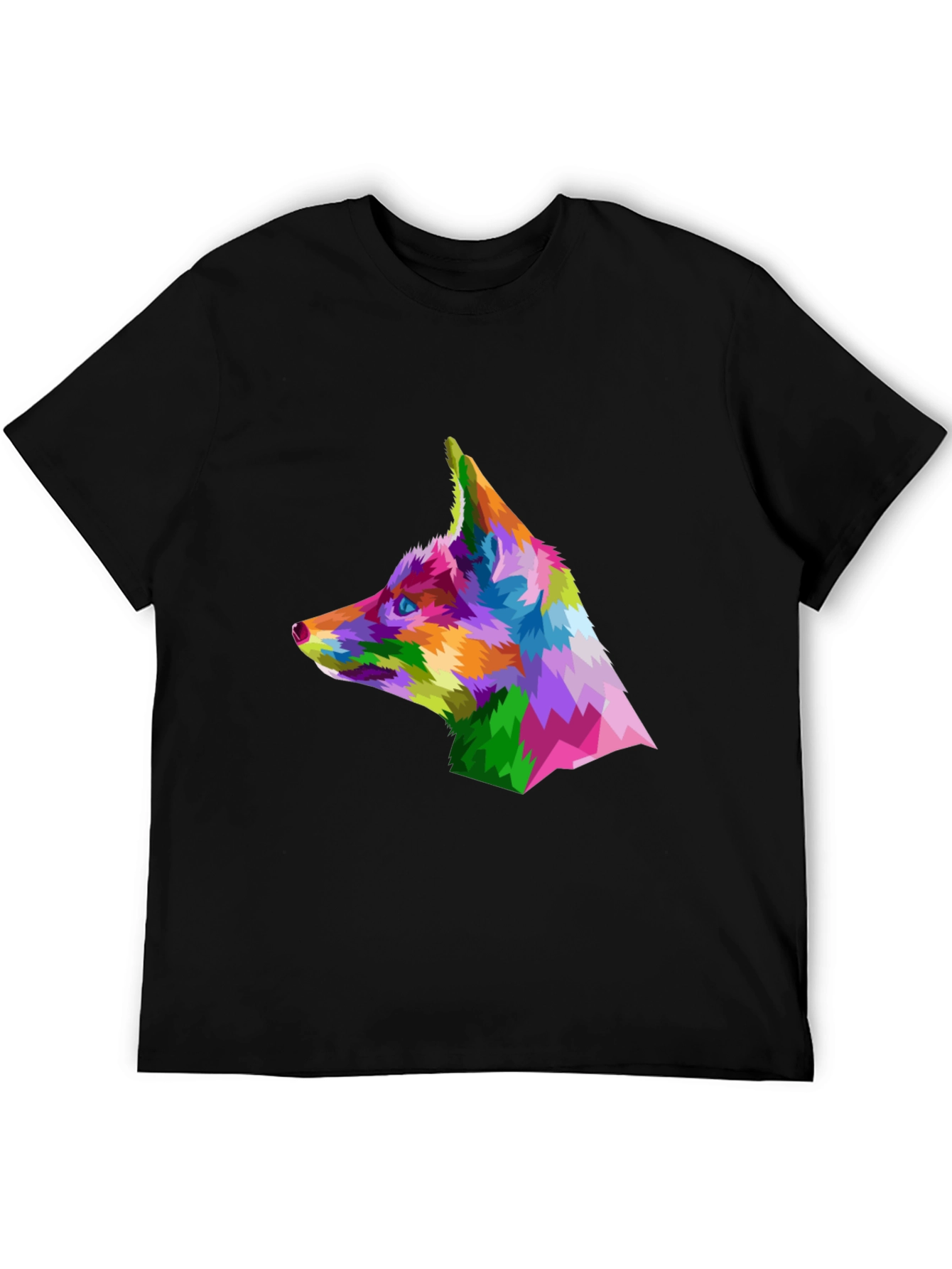 Geometric Fox Head T-Shirt