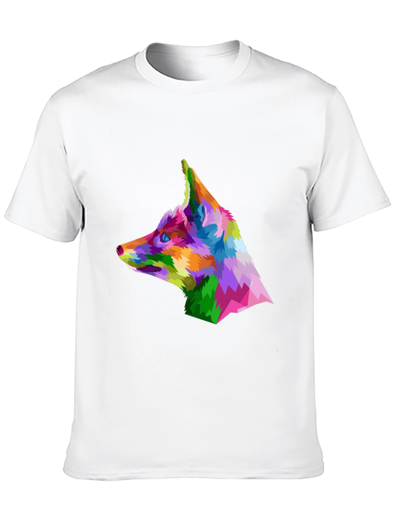 Geometric Fox Head T-Shirt