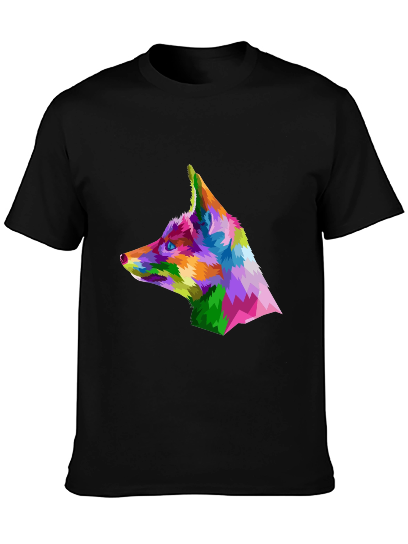 Geometric Fox Head T-Shirt