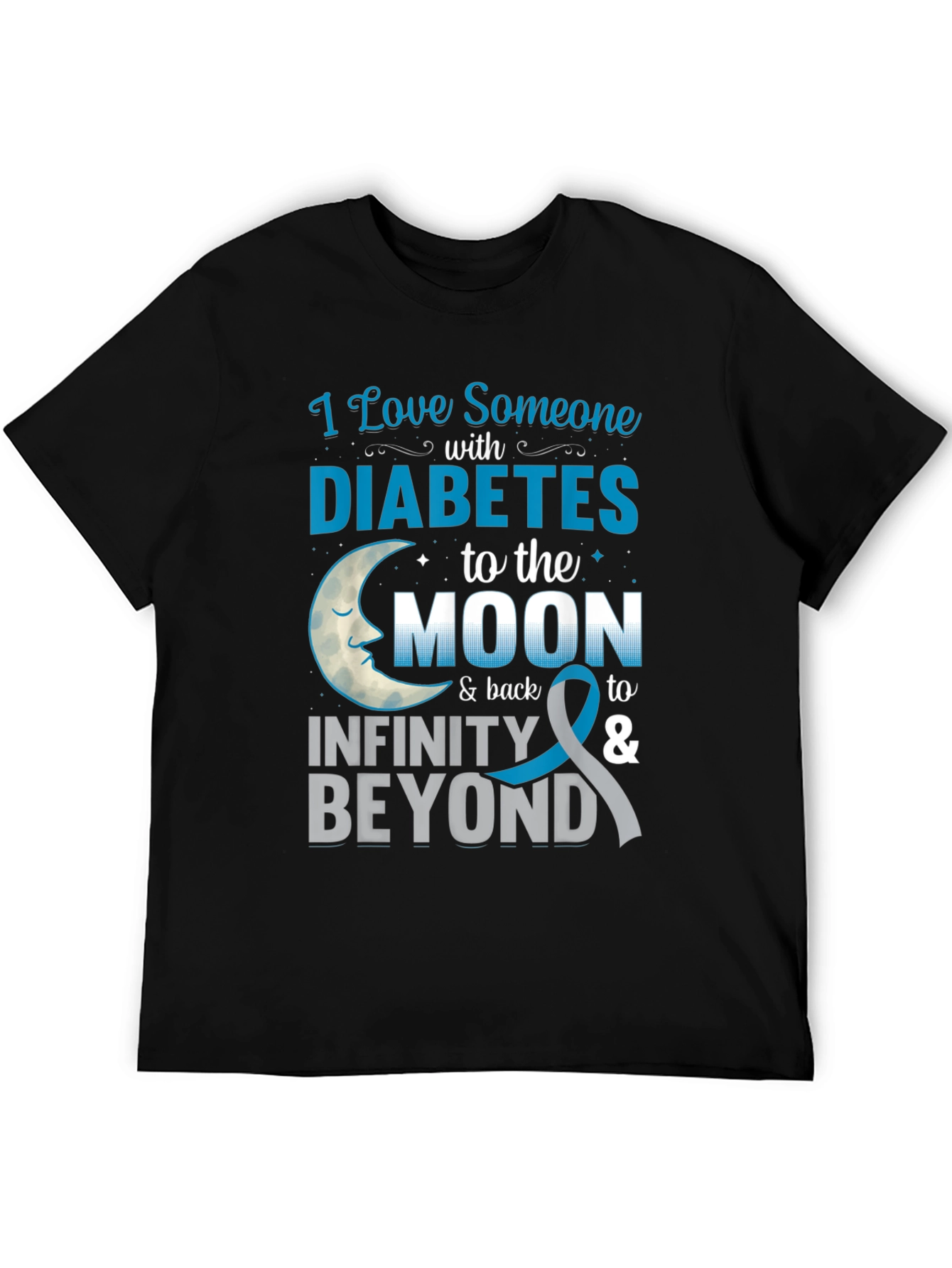 Diabetes Awareness T-Shirt: Love Someone to the Moon