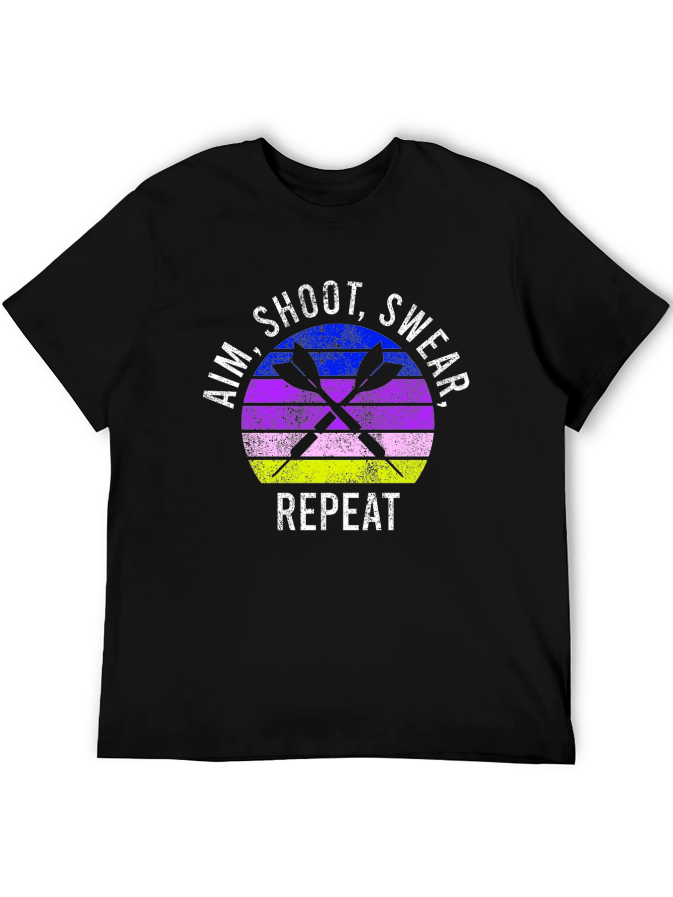 Aim Shoot Swear Repeat Dart T-Shirt