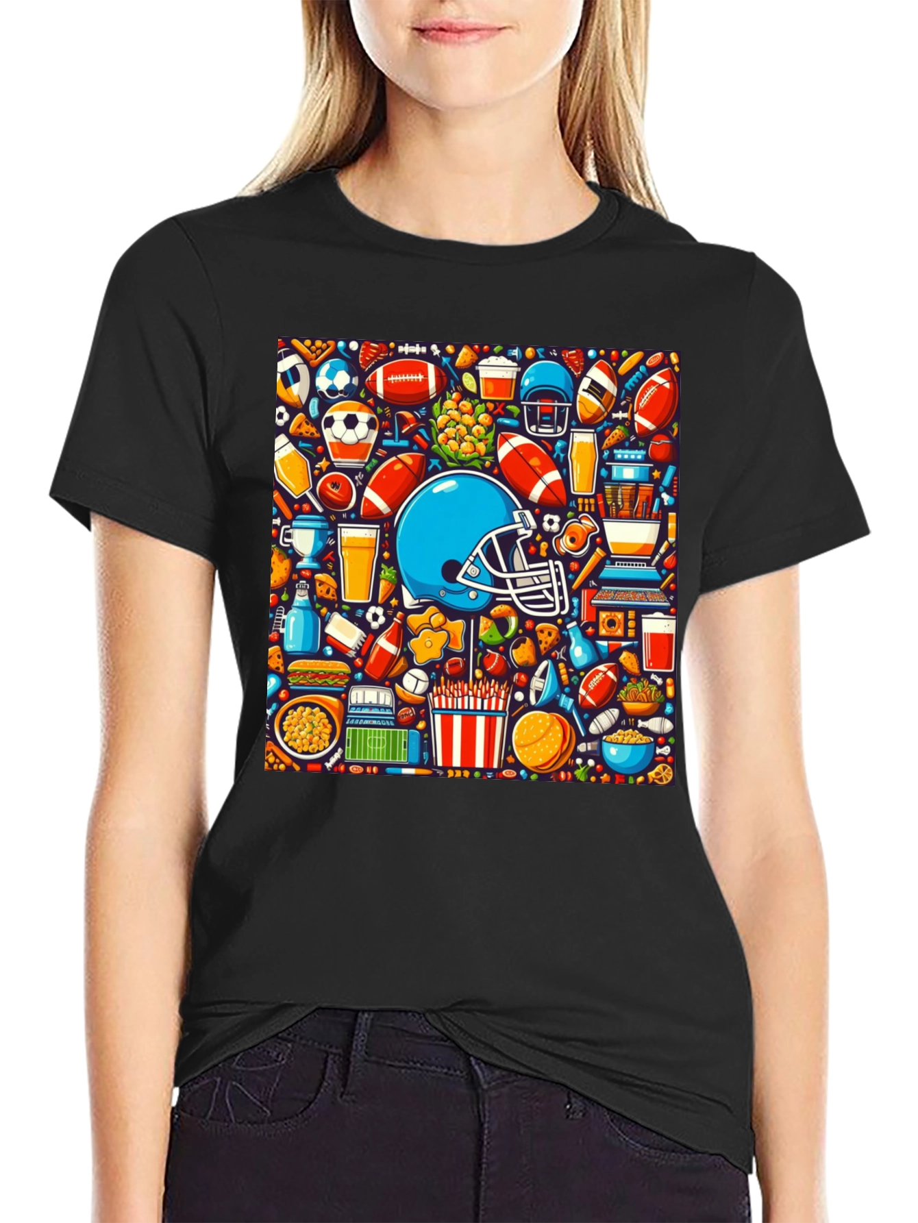 Sports & Snacks Graphic T-Shirt
