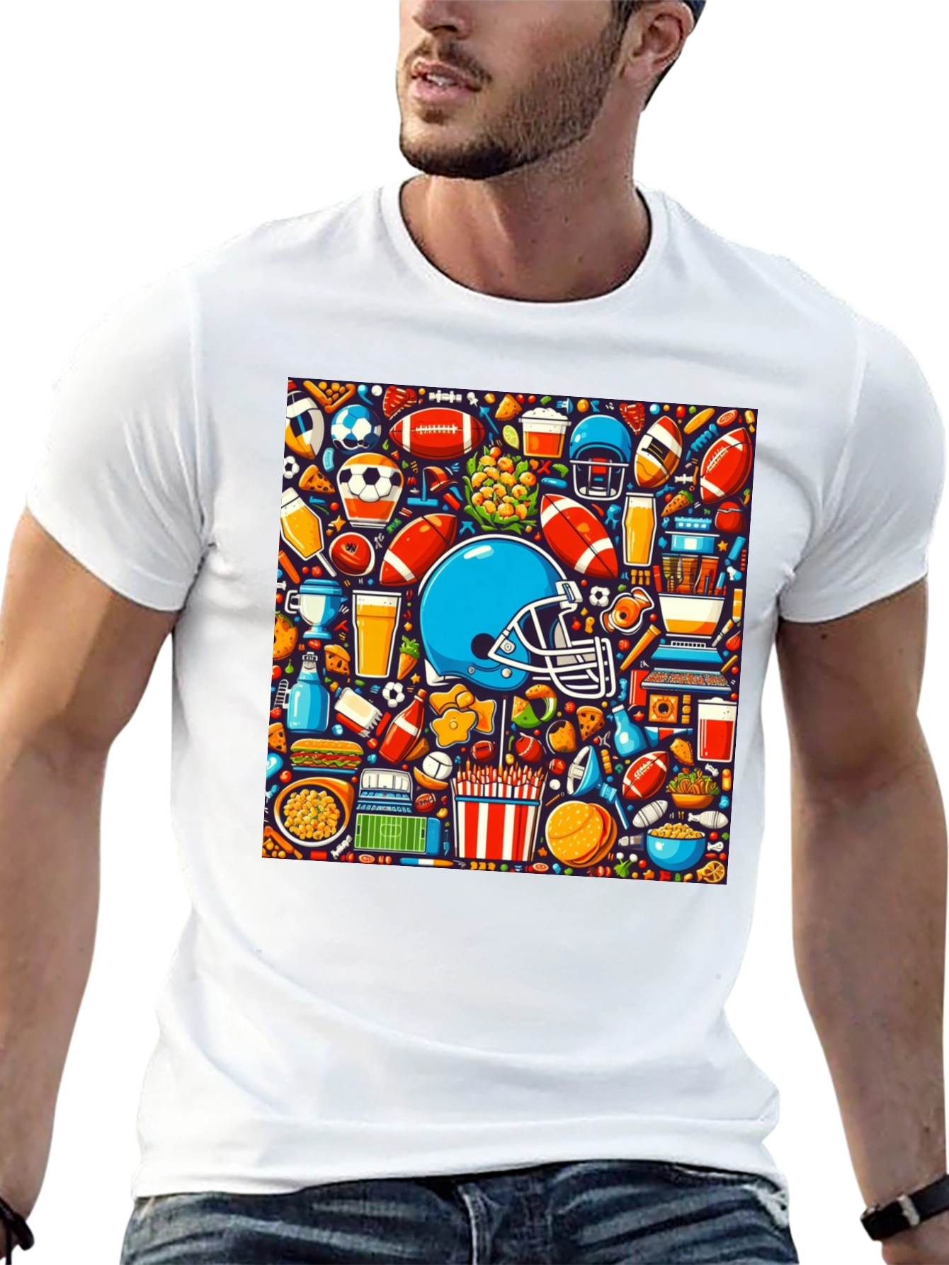 Sports & Snacks Graphic T-Shirt