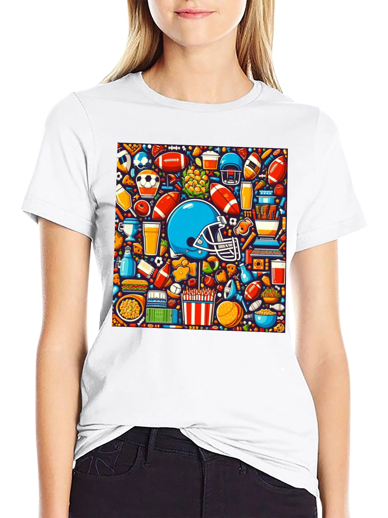 Sports & Snacks Graphic T-Shirt