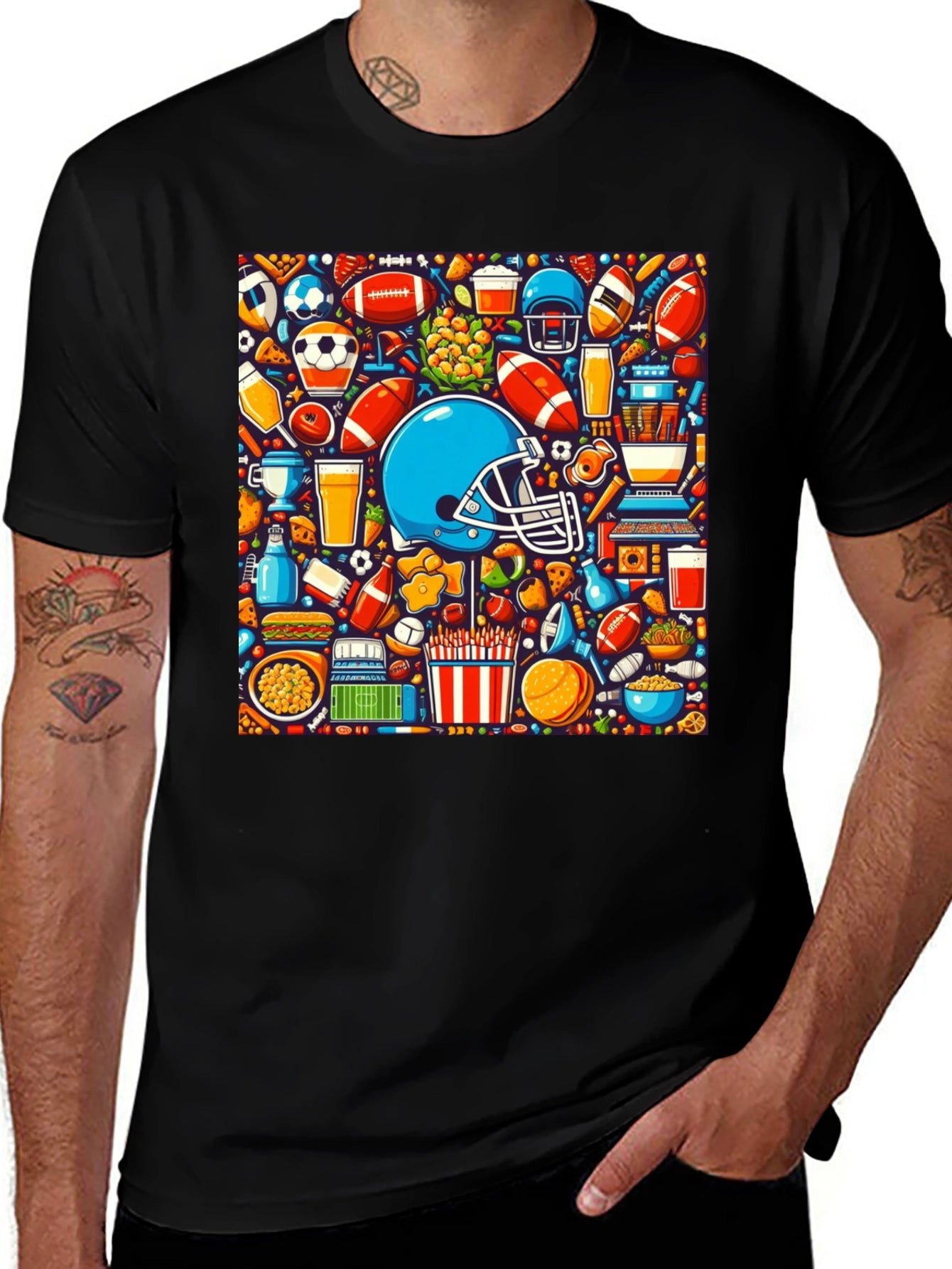 Sports & Snacks Graphic T-Shirt