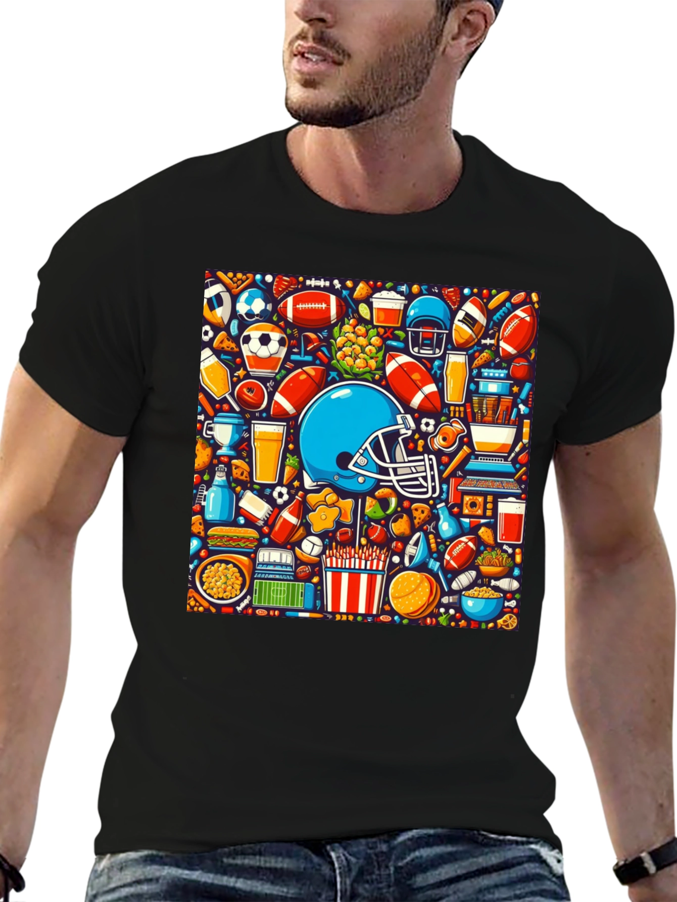 Sports & Snacks Graphic T-Shirt