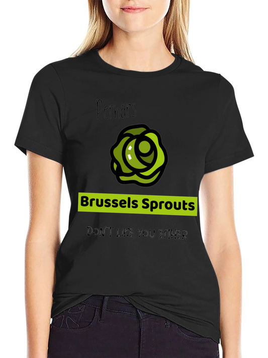 Brussels Sprouts Graphic Tee - Humorous Vegetable Shirt