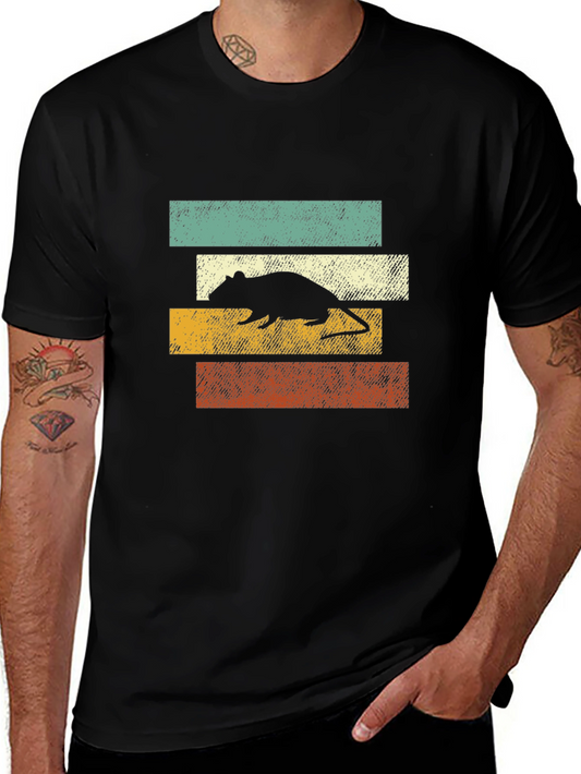 Retro Rat Graphic Tee - Vintage Style T-Shirt