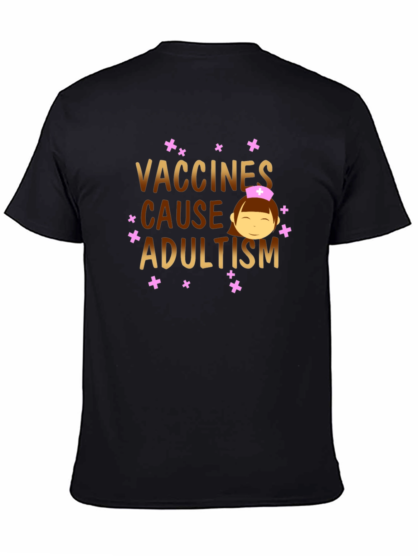 Vaccines Cause Adultism Graphic T-Shirt