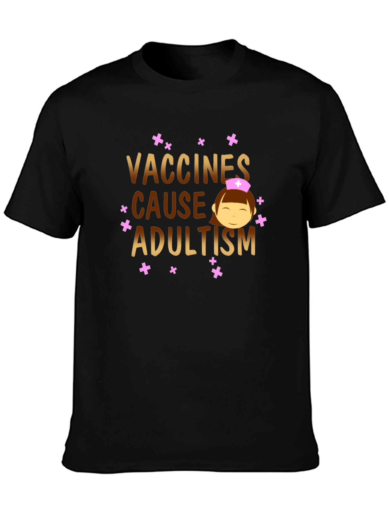 Vaccines Cause Adultism Graphic T-Shirt