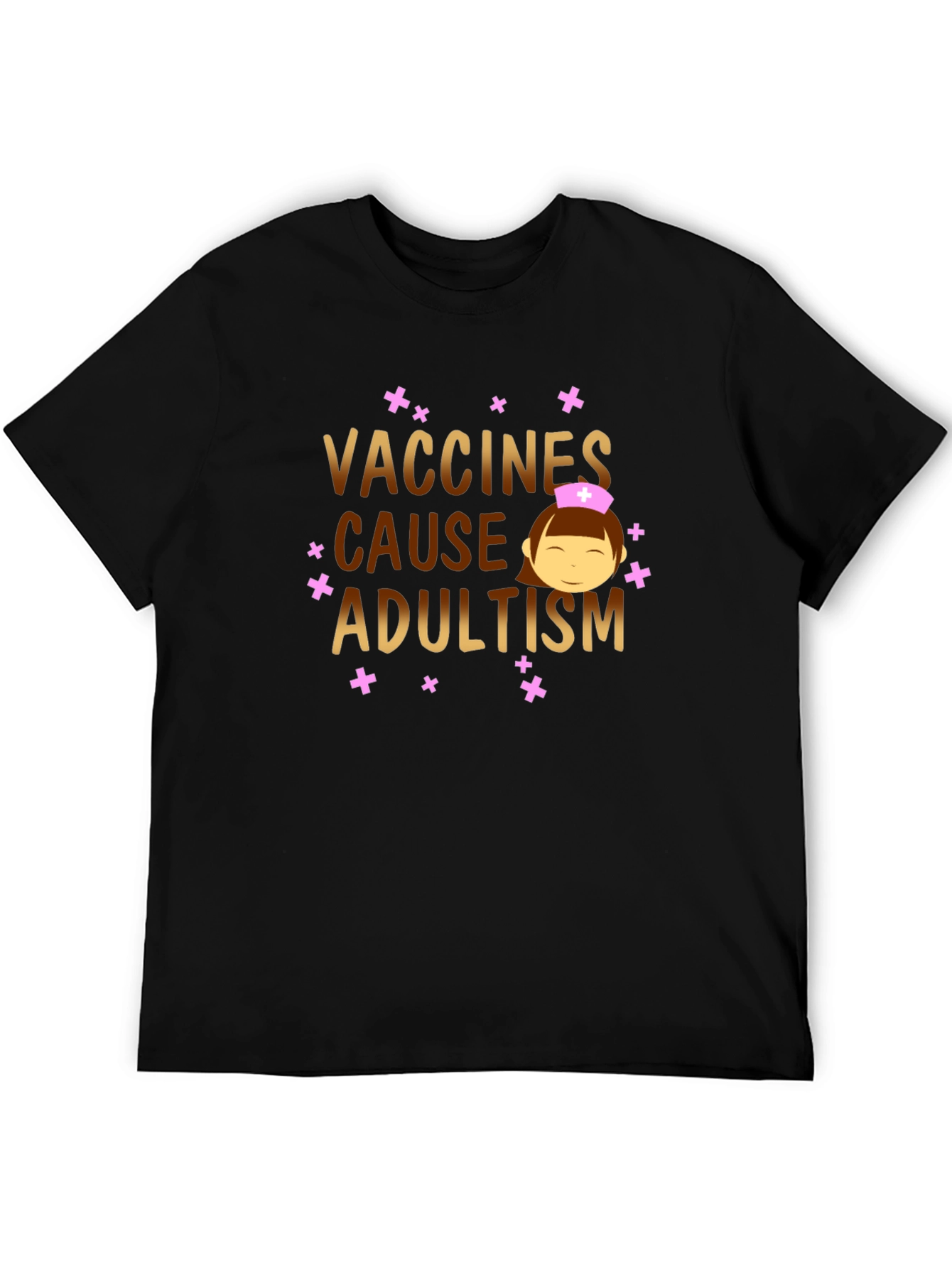 Vaccines Cause Adultism Graphic T-Shirt