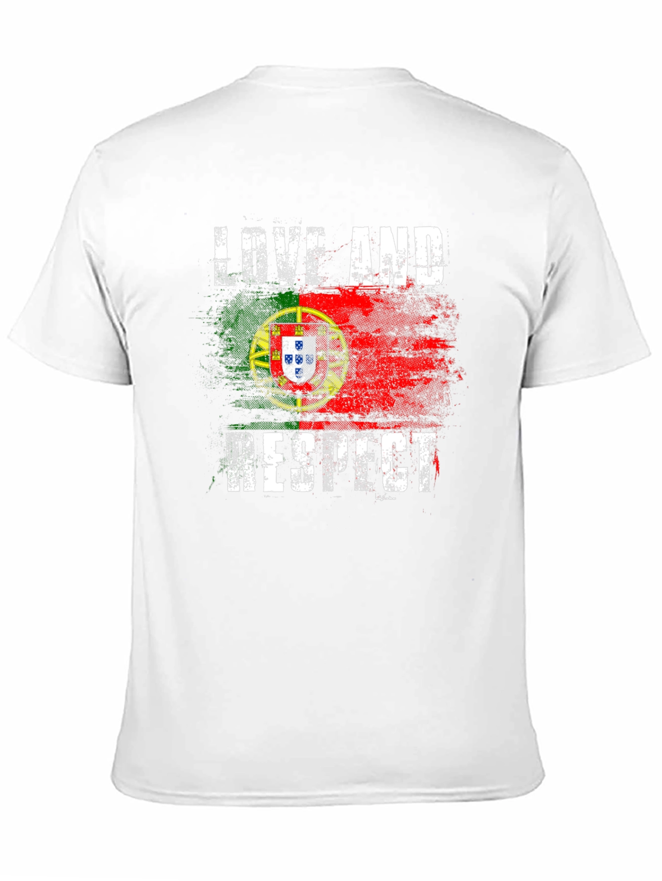 Portugal Flag Love and Respect T-Shirt